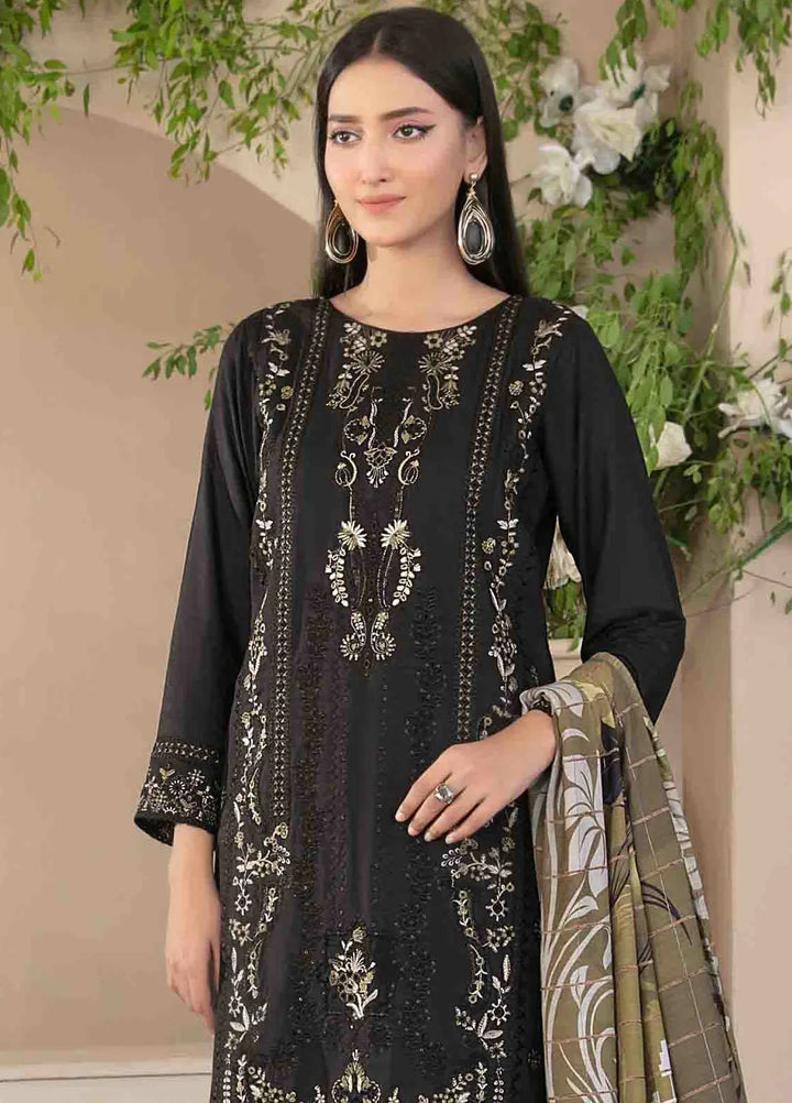 Dorsa by Tawakkal Fabrics Embroidered Slub Suit Unstitched 3 Piece TWF24D D-3721 - Winter Collection