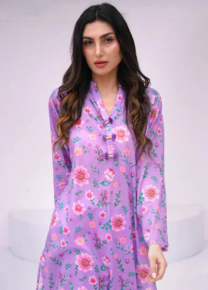 Dreamy Garden By Dhaga Pret Printed Dhaga 2 Piece Suit Cosmos