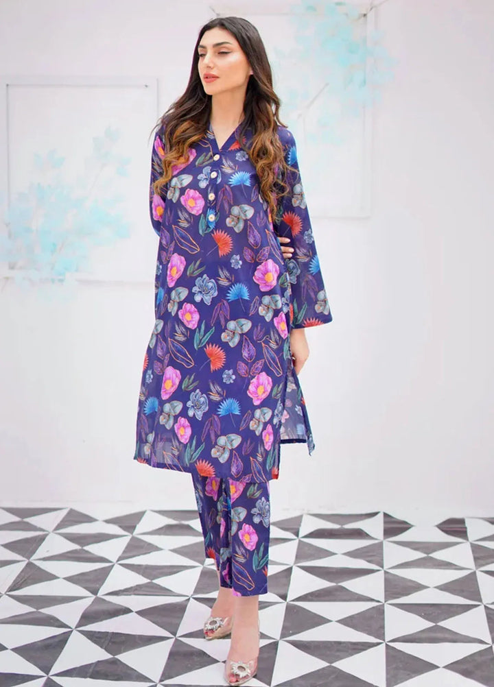 Dreamy Garden By Dhaga Pret Printed Dhaga 2 Piece Suit Peony