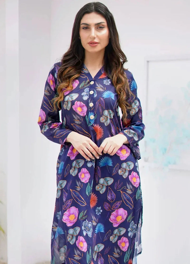 Dreamy Garden By Dhaga Pret Printed Dhaga 2 Piece Suit Peony
