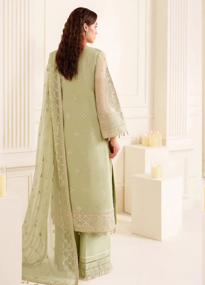 Dua By Alizeh Embroidered Chiffon Suit Unstitched 3 Piece AFB24D D-02 Reet - Formal Collection