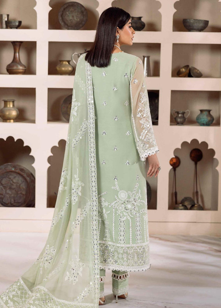 Dua By Alizeh Fashion Embroidered Chiffon Suits Unstitched 3 Piece AFB23DU D-4A Mehrunisa - Festive Collection