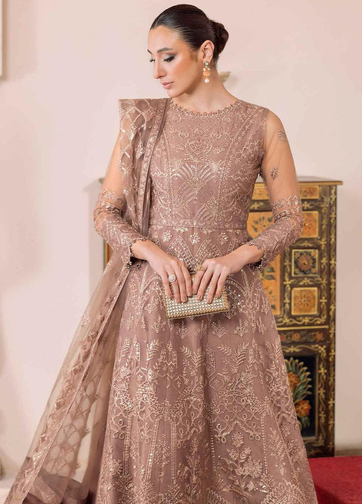 Dua By Alizeh Fashion Embroidered Net Suits Unstitched 3 Piece AFB23DU D-5B Ryan - Festive Collection