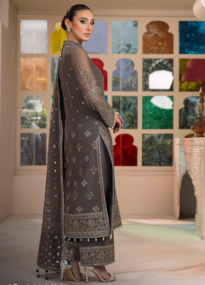 Dua By Alizeh Fashion Embroidered Chiffon Suits Unstitched 3 Piece AFB23DU D-6B Amaya - Festive Collection