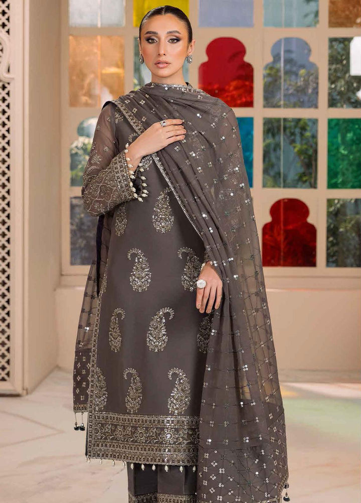 Dua By Alizeh Fashion Embroidered Chiffon Suits Unstitched 3 Piece AFB23DU D-6B Amaya - Festive Collection