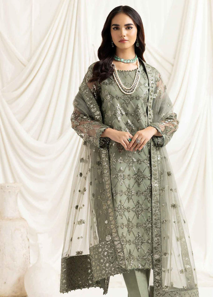 Dua By Alizeh Fashion Embroidered Net Suits Unstitched 3 Piece AFB23-DU2 D-02B Alara - Festive Collection