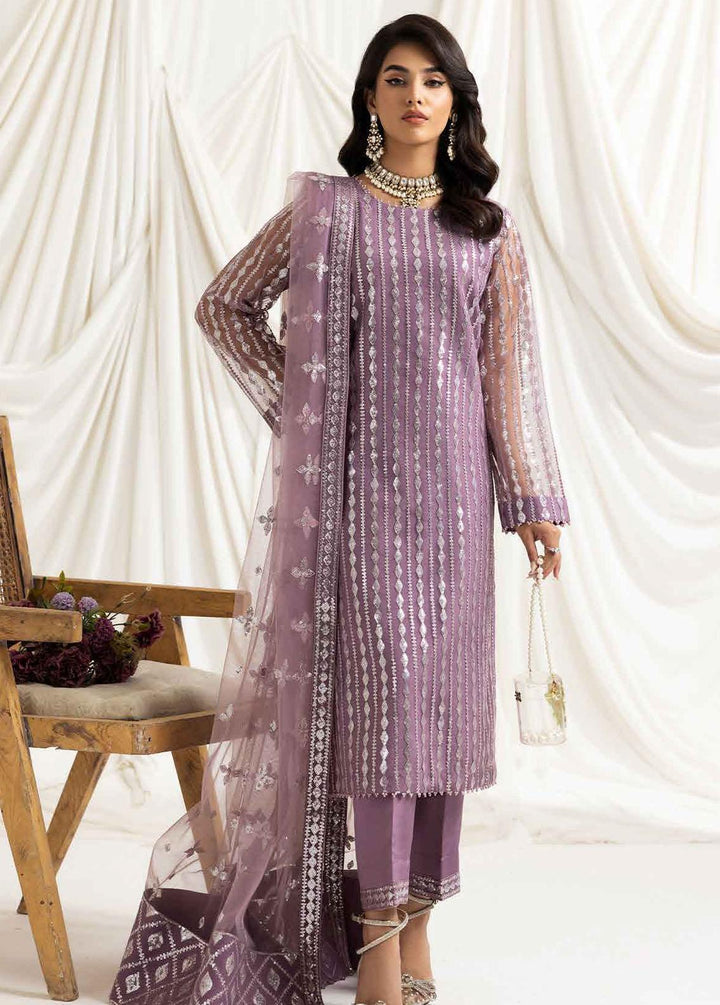 Dua By Alizeh Fashion Embroidered Net Suits Unstitched 3 Piece AFB23-DU2 D-03B Aysal - Festive Collection