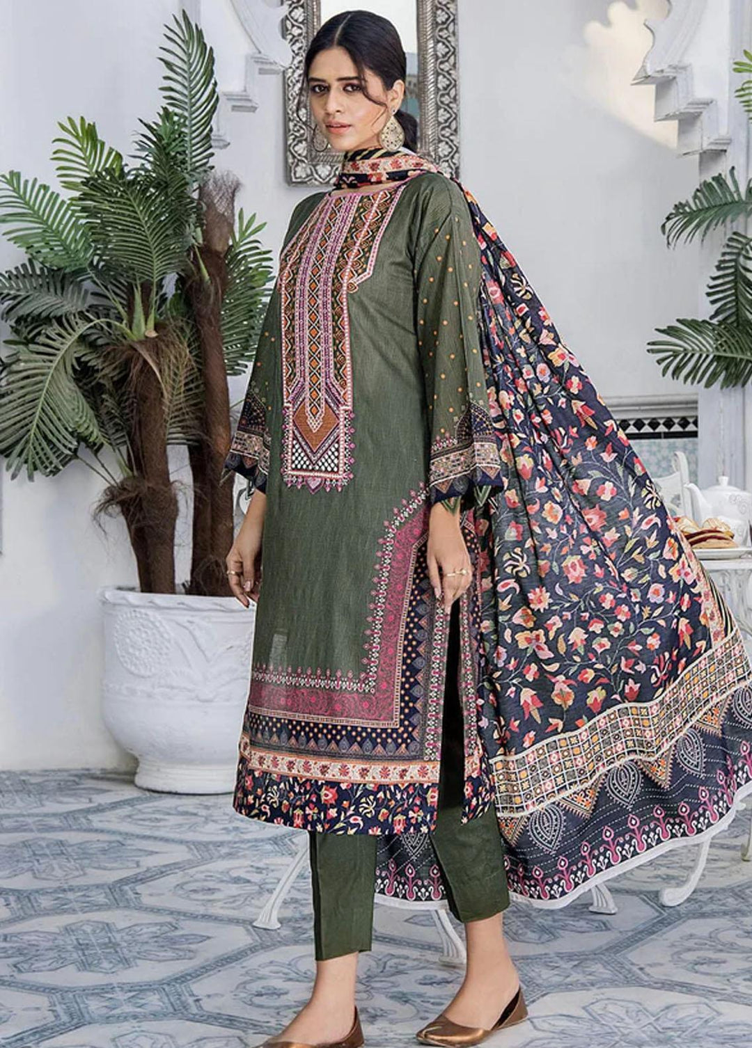 Dur-e-Adan By Khas Embroidered Lawn Suits Unstitched 3 Piece KHS23DA KL-1696 KHAWLA - Summer Collection