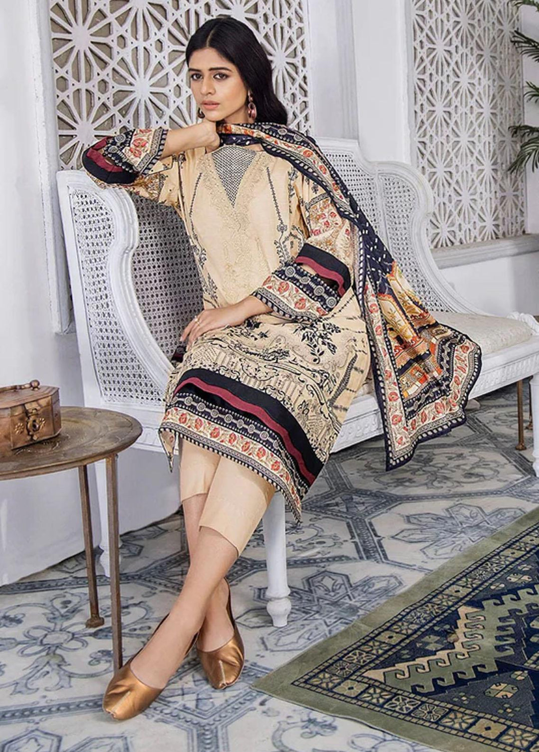 Dur-e-Adan By Khas Embroidered Lawn Suits Unstitched 3 Piece KHS23DA KL-1698 IFFAH - Summer Collection