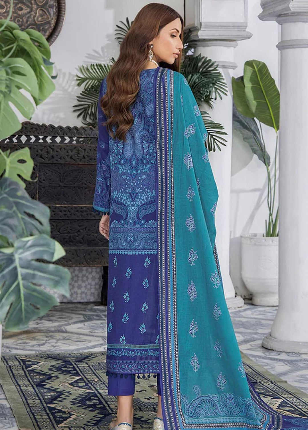 Dur-e-Adan By Khas Embroidered Lawn Suits Unstitched 3 Piece KHS23DA KL-1700 NASEEM - Summer Collection