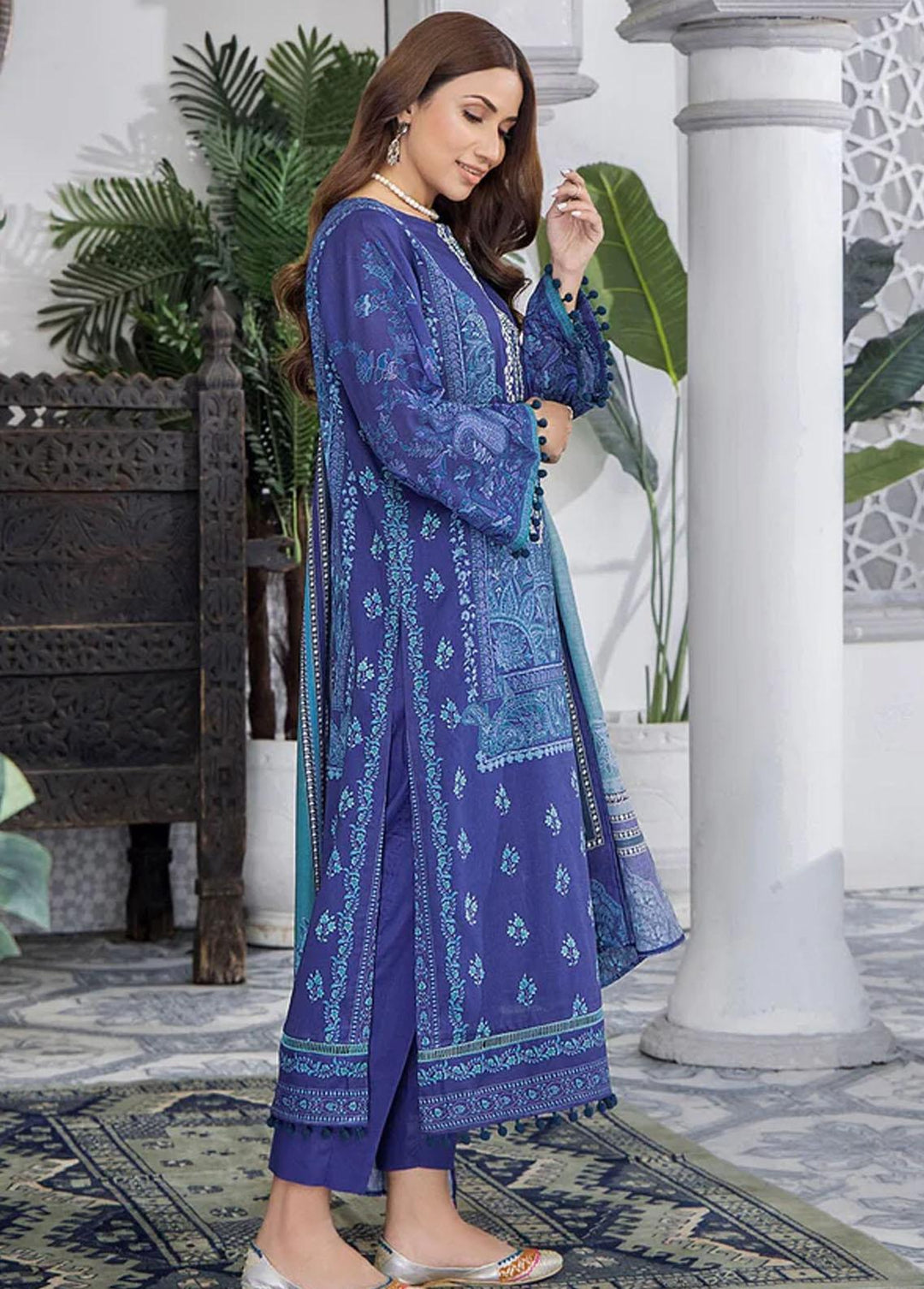 Dur-e-Adan By Khas Embroidered Lawn Suits Unstitched 3 Piece KHS23DA KL-1700 NASEEM - Summer Collection