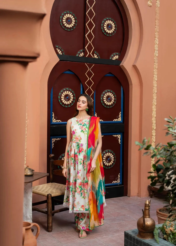 Dusky Delight by Feathers Pret Printed Lawn 3 Piece Suit Afiya