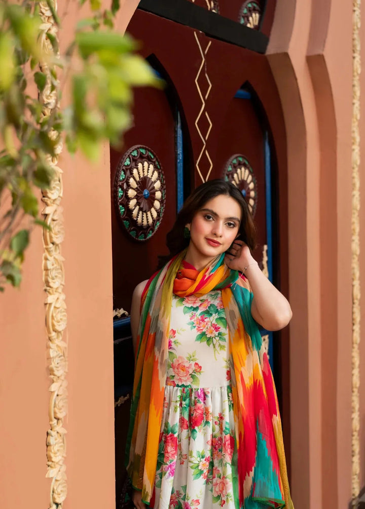 Dusky Delight by Feathers Pret Printed Lawn 3 Piece Suit Afiya