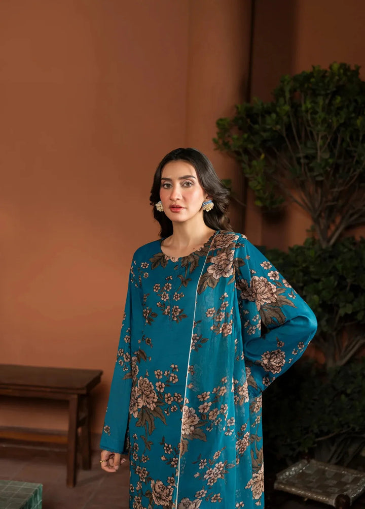 Dusky Delight by Feathers Pret Printed Lawn 3 Piece Suit Elara