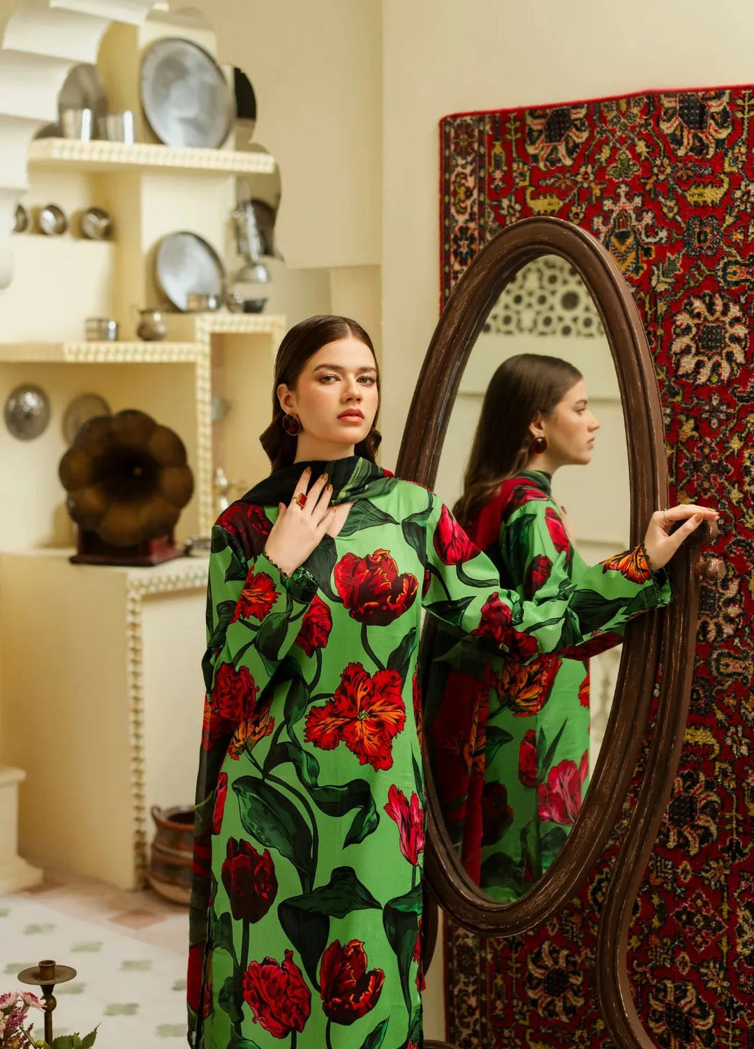 Dusky Delight by Feathers Pret Printed Lawn 3 Piece Suit Nurelle