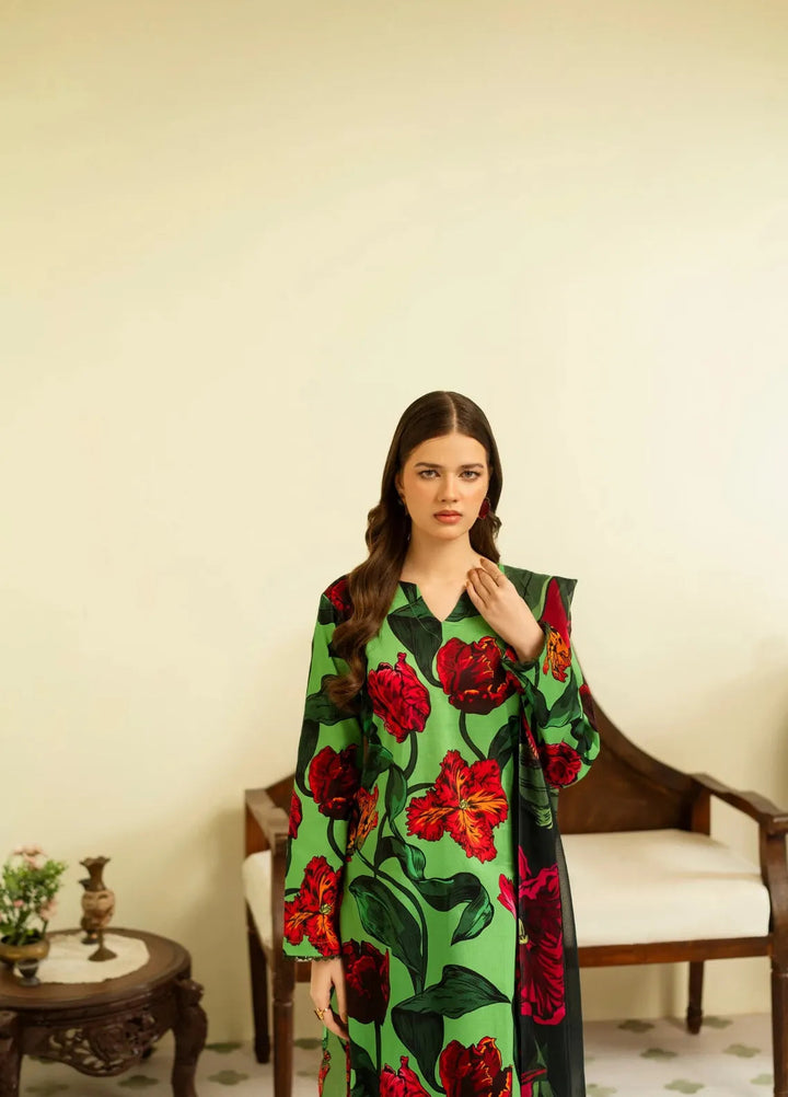 Dusky Delight by Feathers Pret Printed Lawn 3 Piece Suit Nurelle