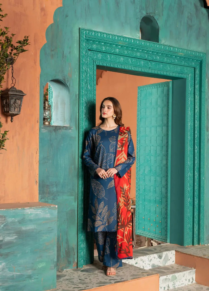 Dusky Delight by Feathers Pret Printed Lawn 3 Piece Suit Veora