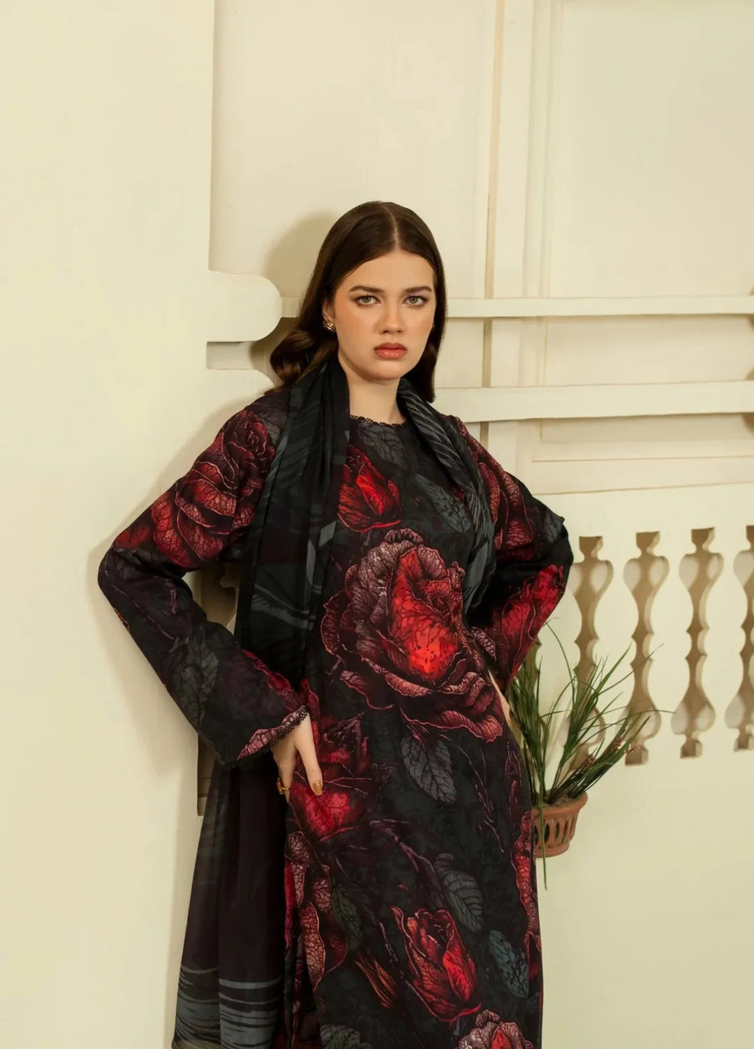 Dusky Delight by Feathers Pret Printed Lawn 3 Piece Suit Zayna