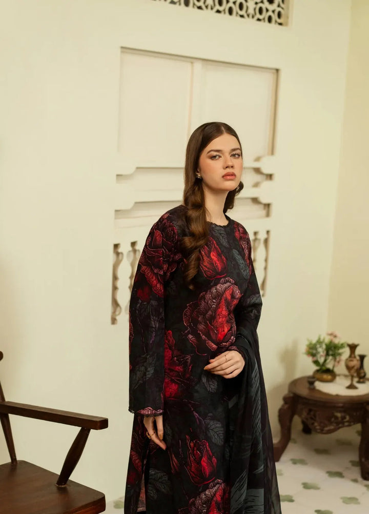 Dusky Delight by Feathers Pret Printed Lawn 3 Piece Suit Zayna