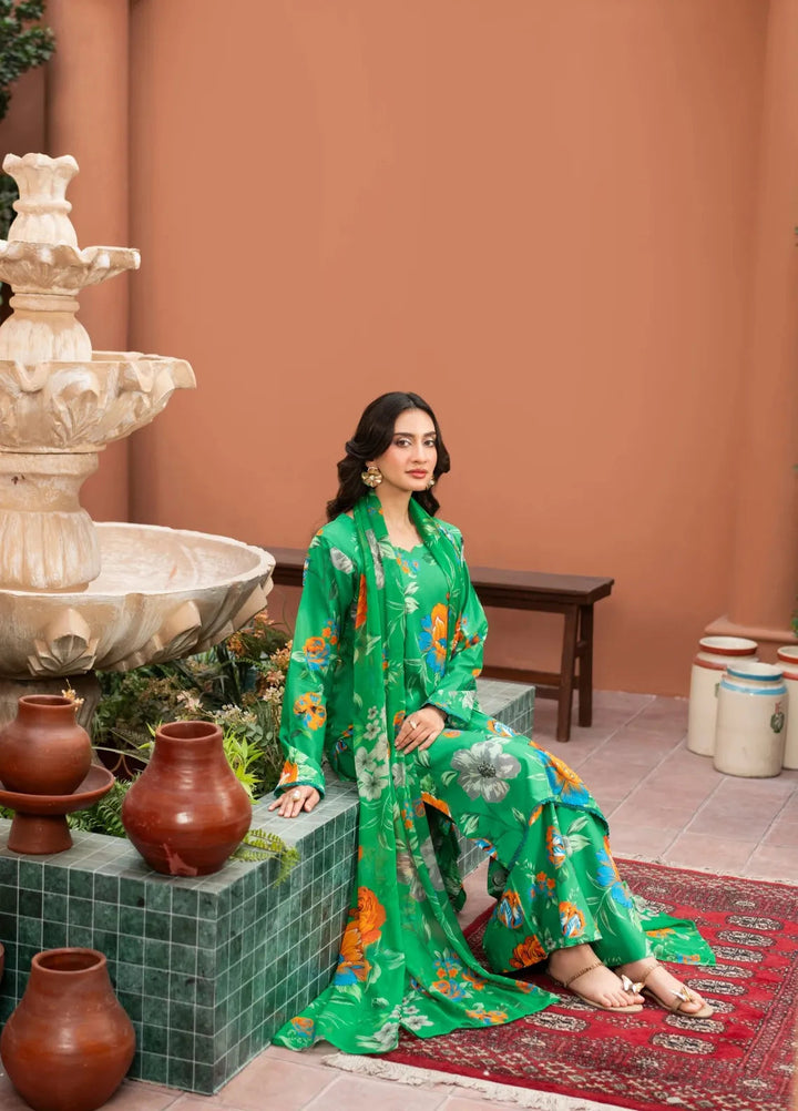 Dusky Delight by Feathers Pret Printed Lawn 3 Piece Suit Zohal