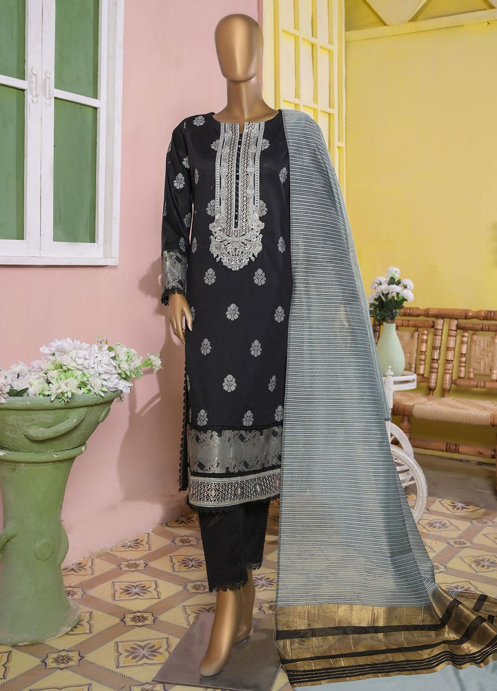Dynasty by HZ Textiles Embroidered Jacquard Cotton Suits Unstitched 3 Piece HZ22DNT DJM-03 - Festive Collection