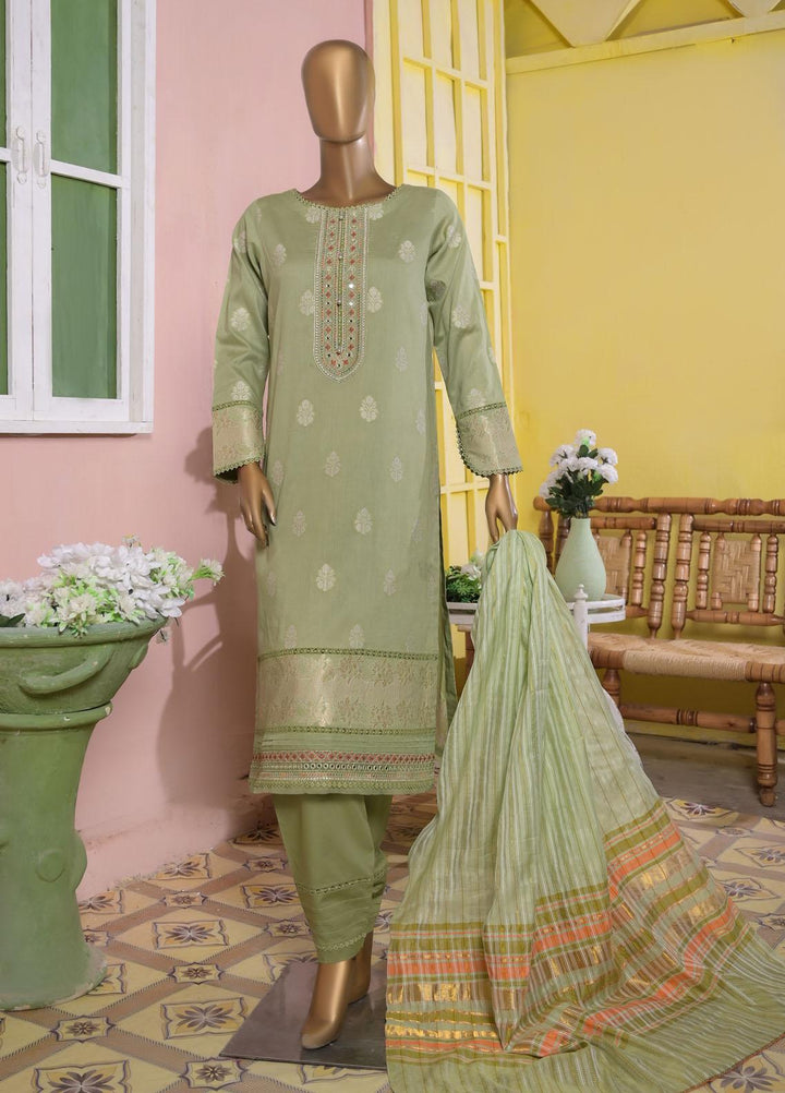 Dynasty by HZ Textiles Embroidered Jacquard Cotton Suits Unstitched 3 Piece HZ22DNT DJM-04 - Festive Collection