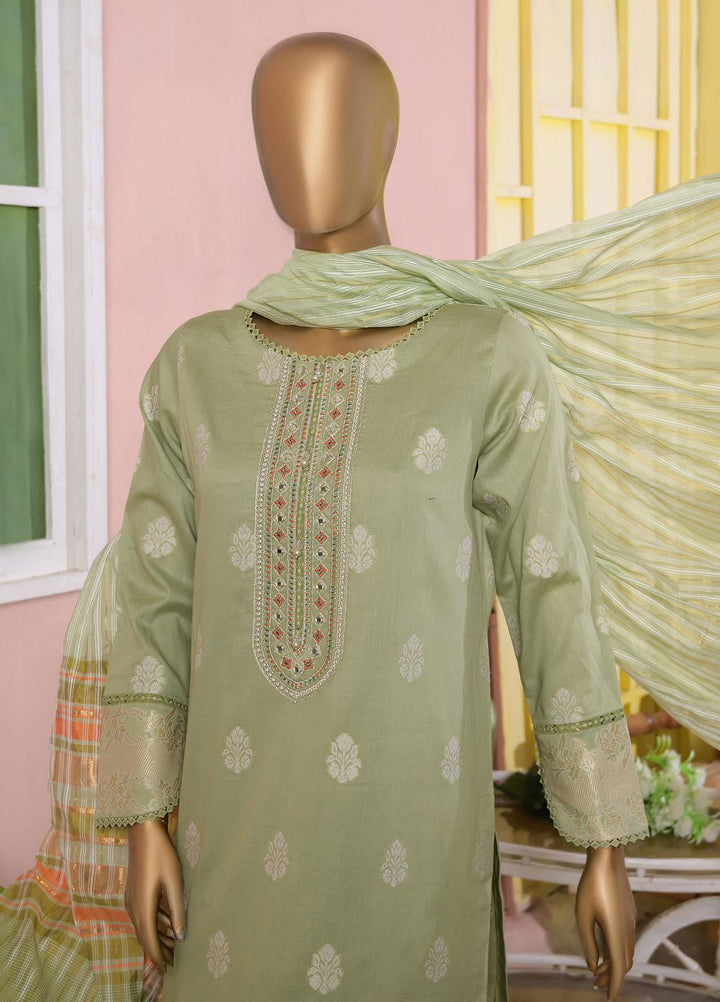 Dynasty by HZ Textiles Embroidered Jacquard Cotton Suits Unstitched 3 Piece HZ22DNT DJM-04 - Festive Collection