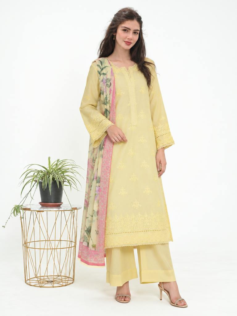 Zyna Unstitched Embroidered Lawn 3 Piece Suit ZY26ULS Lurea - Summer Collection