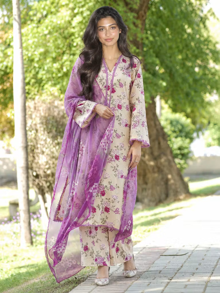 Ileen by naba bilal RTW Printed Lawn 3 Piece Suit IN26RPL Kiara - Casual Collection