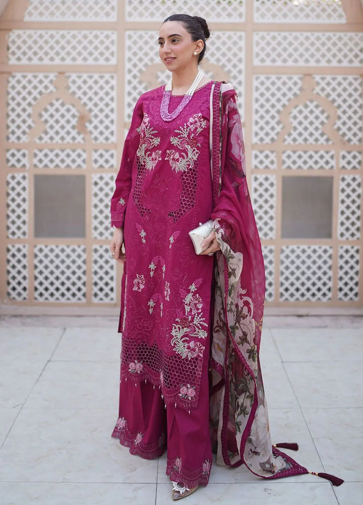 Ayra By Emaan Adeel Embroidered Lawn Suit Unstitched 3 Piece EA24AL AR-04 - Luxury Summer Collection