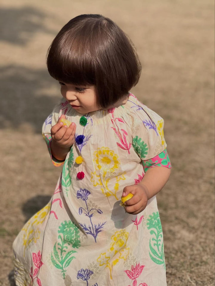 Urban Cut Girls RTW Embroidered Cotton 1 Piece Suit C-K0010 Casual Collection