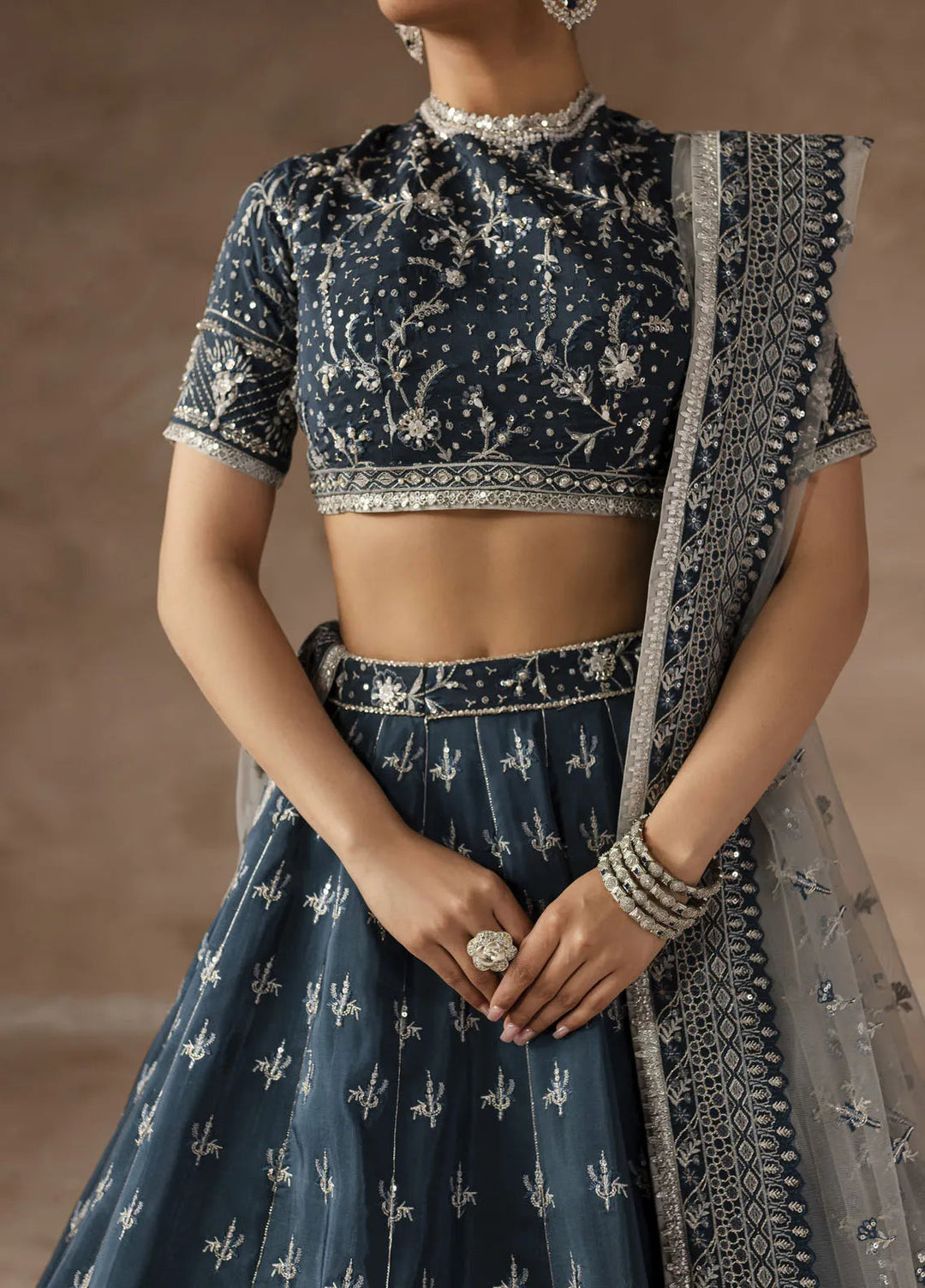 Eblouir by Imran Ramzan Embroidered PK Grip Suits Unstitched 3 Piece IR25EB Reve Sarcelle - Festive Collection