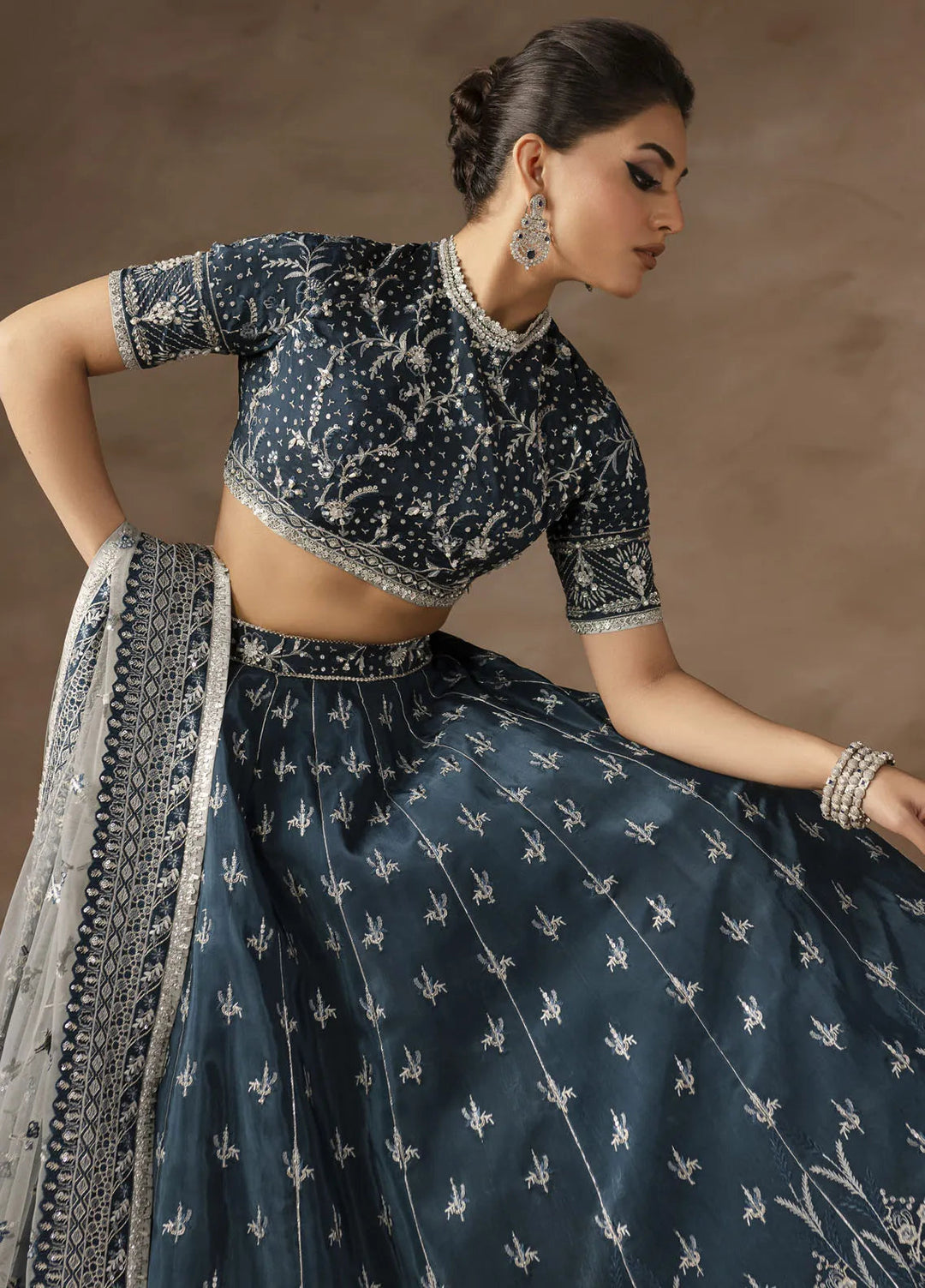 Eblouir by Imran Ramzan Embroidered PK Grip Suits Unstitched 3 Piece IR25EB Reve Sarcelle - Festive Collection