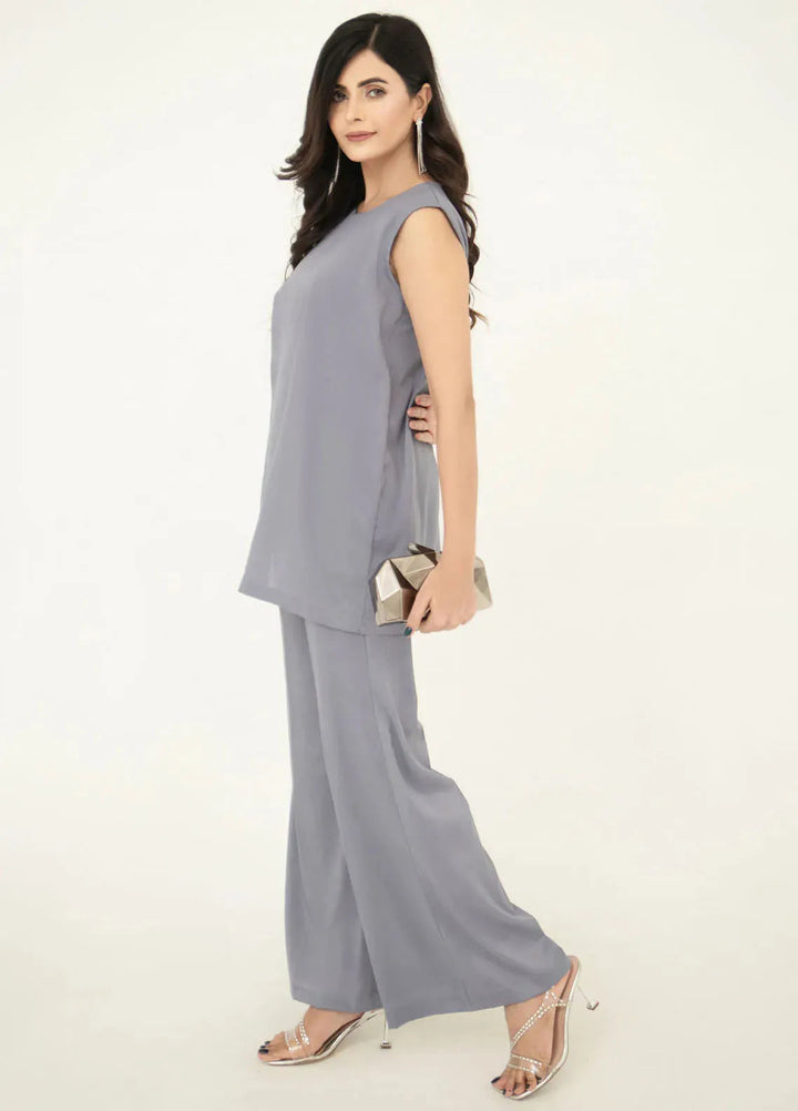 Eclipse by Slay Wear Pret Solid Tropical 2 Piece Suit Dusty Dream