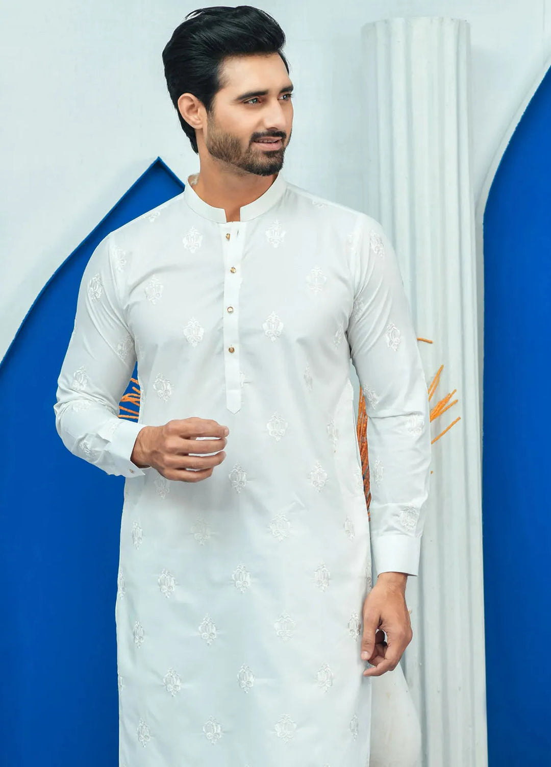 Edge Republic Embroidered Men Kurta Pajama - EMB ED 515