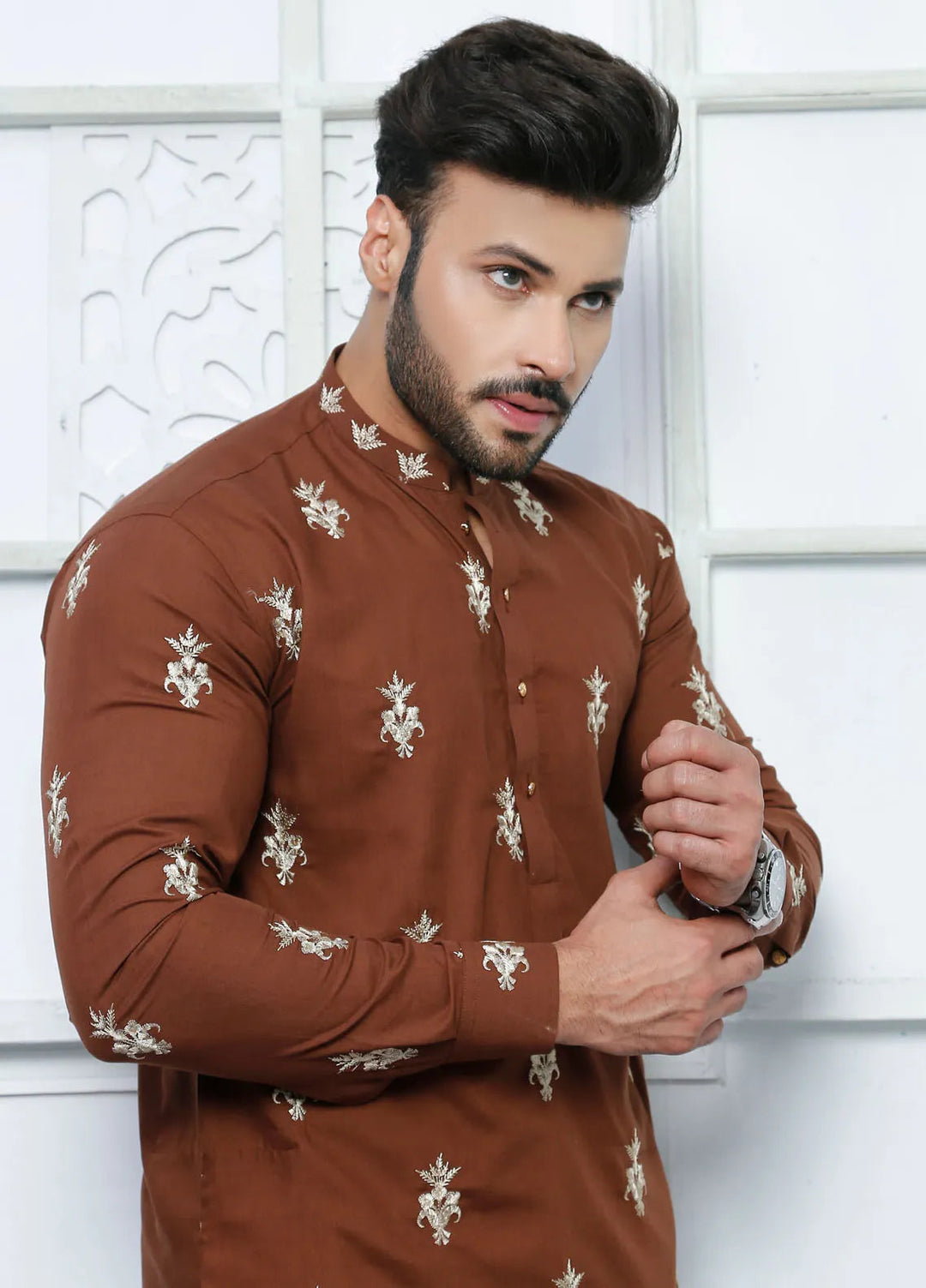 Edge Republic Embroidered Men Kurta Pajama - ER 503