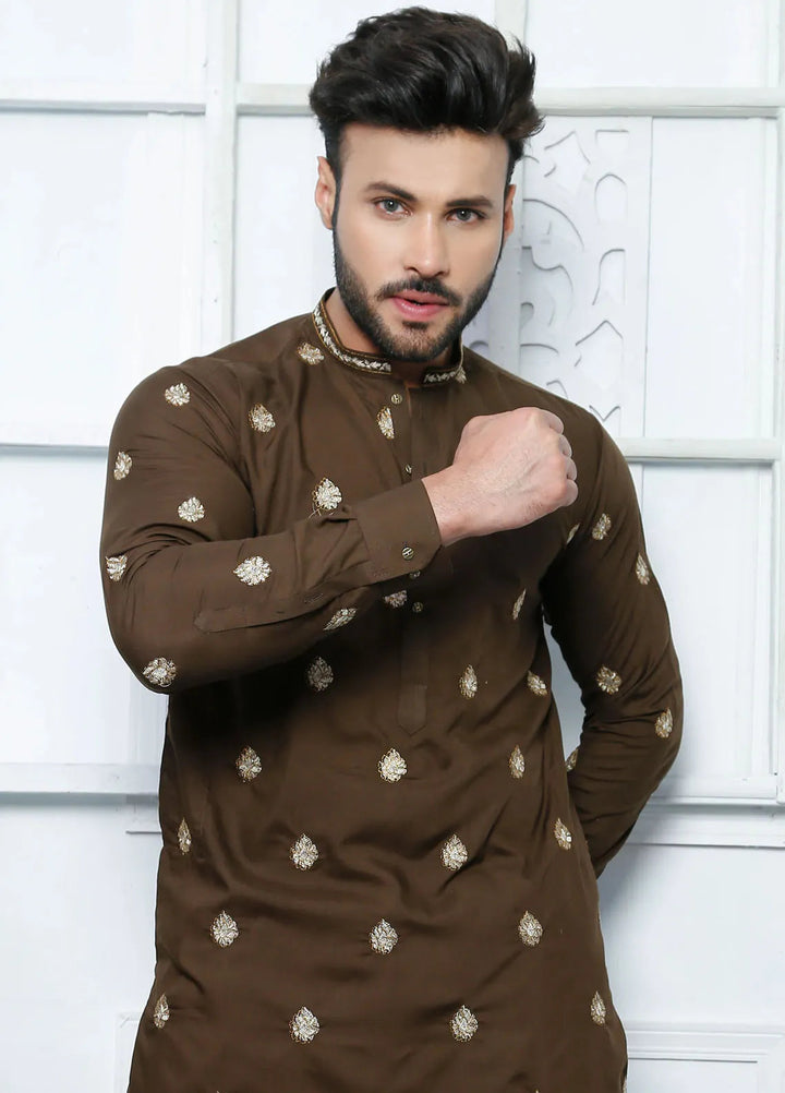 Edge Republic Embroidered Men Kurta Pajama - ER 508