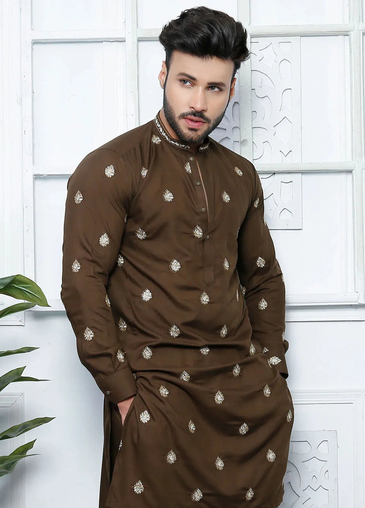 Edge Republic Embroidered Men Kurta Pajama - ER 508