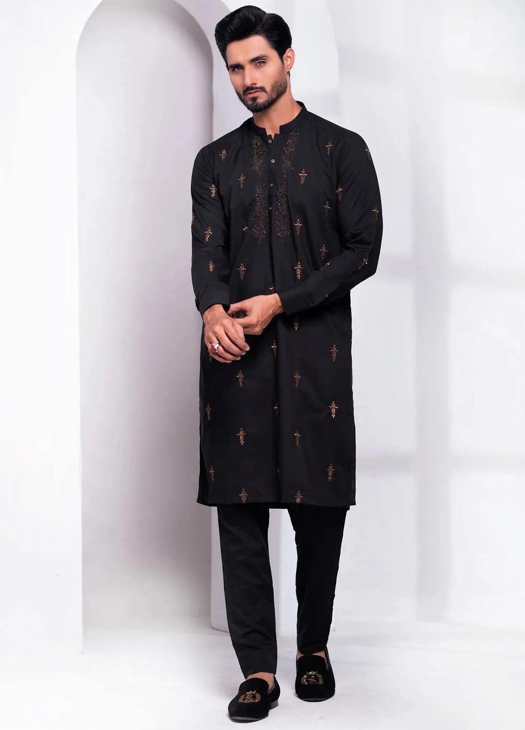 Edge Republic Embroidered Men Kurta Pajama - ER EMB 537