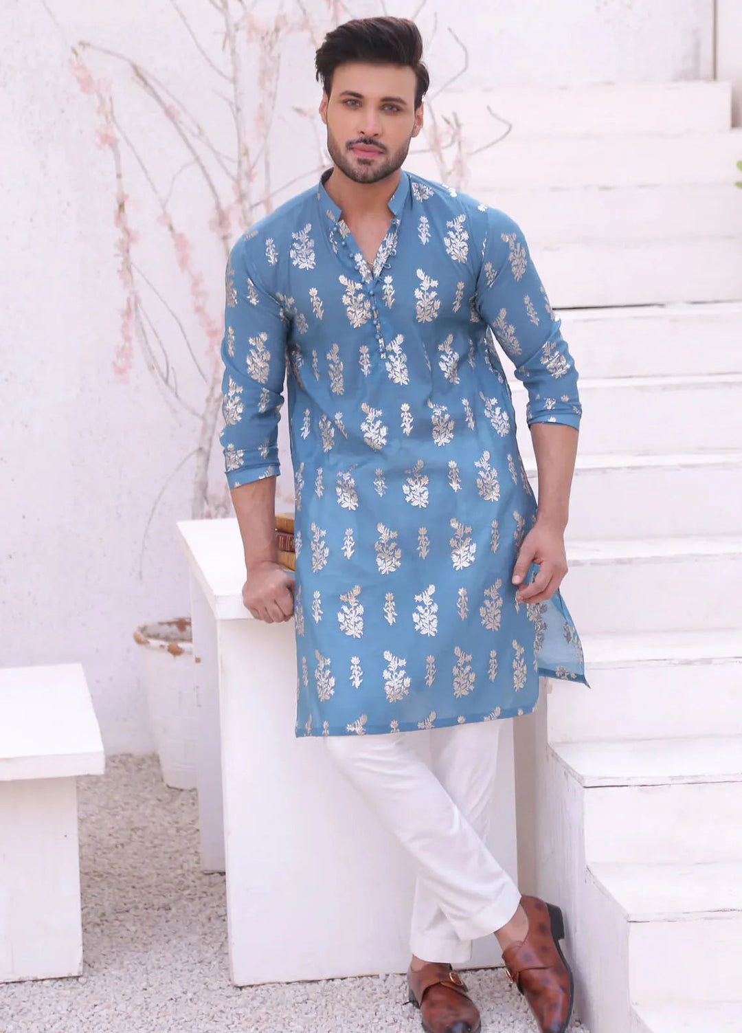 Edge Republic Embroidered Men Kurta Pajama - ER MR 52