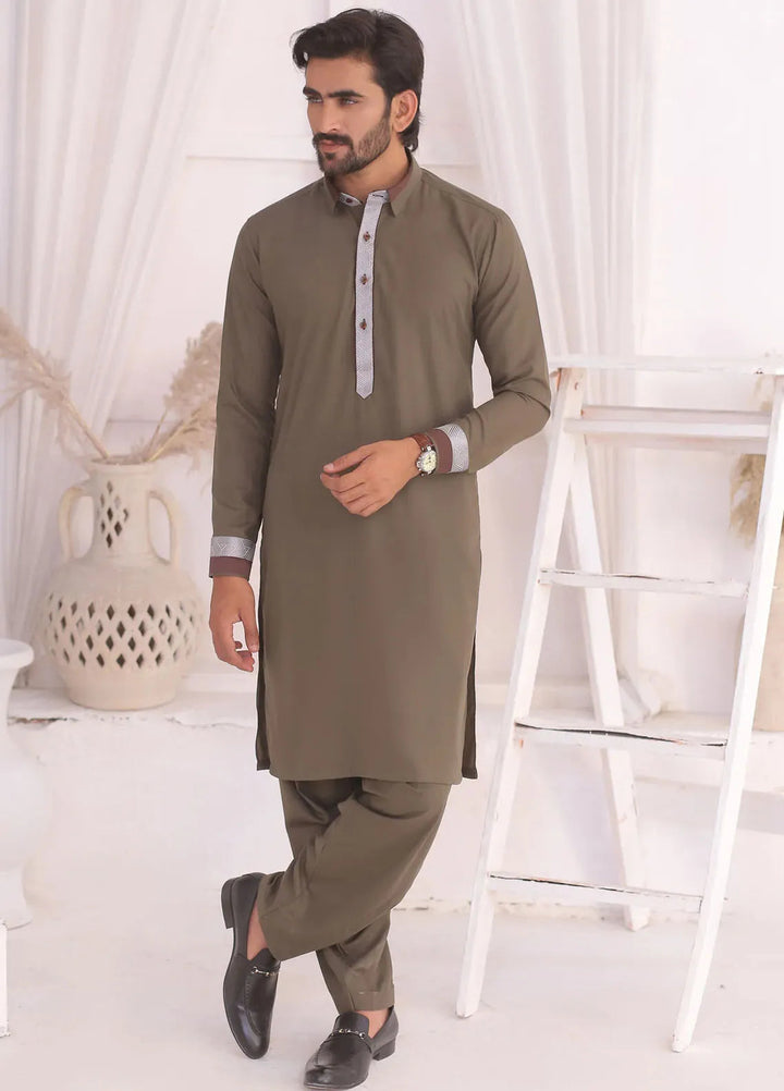 Edge Republic Fancy Men Kurta Pajama - ER 688 Grey