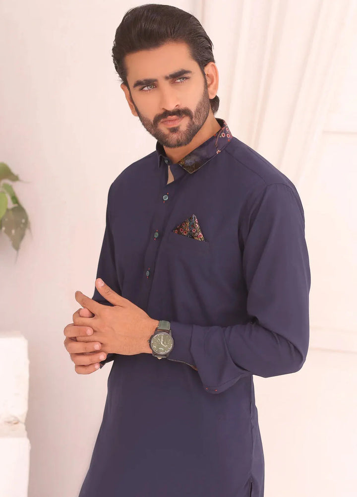 Edge Republic Fancy Men Kurta Pajama - ER 689 Blue