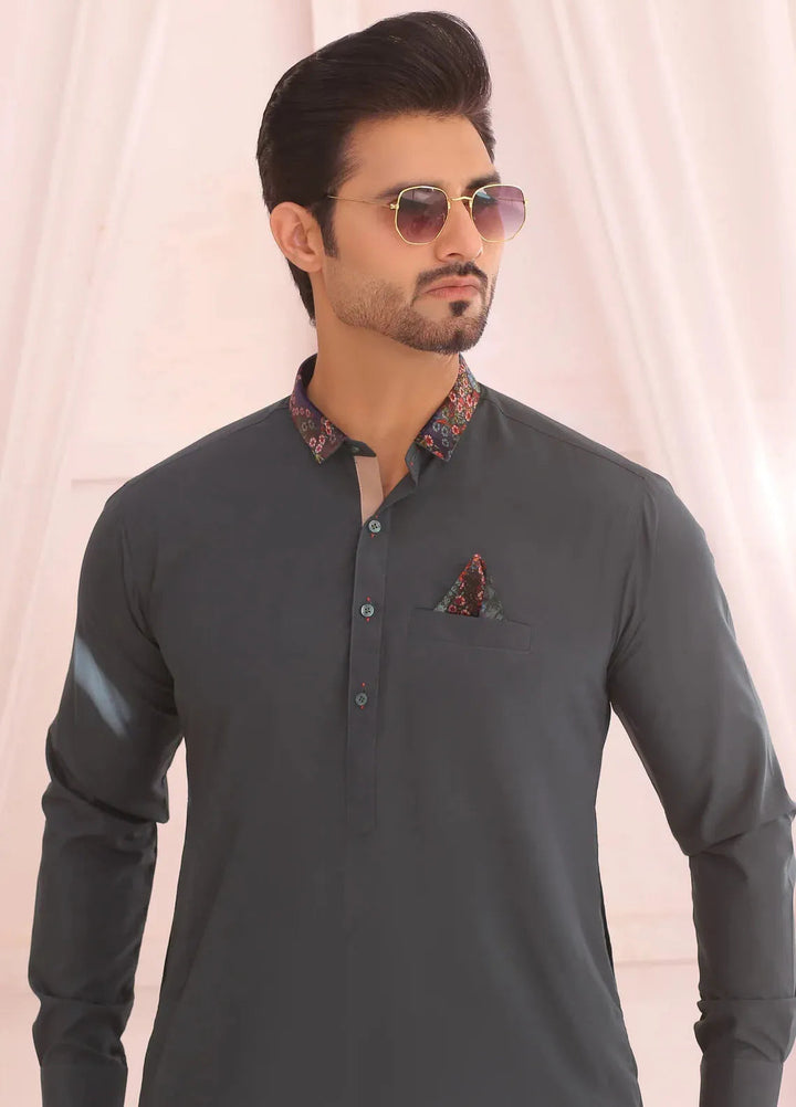 Edge Republic Fancy Men Kurta Pajama - ER 690 Green