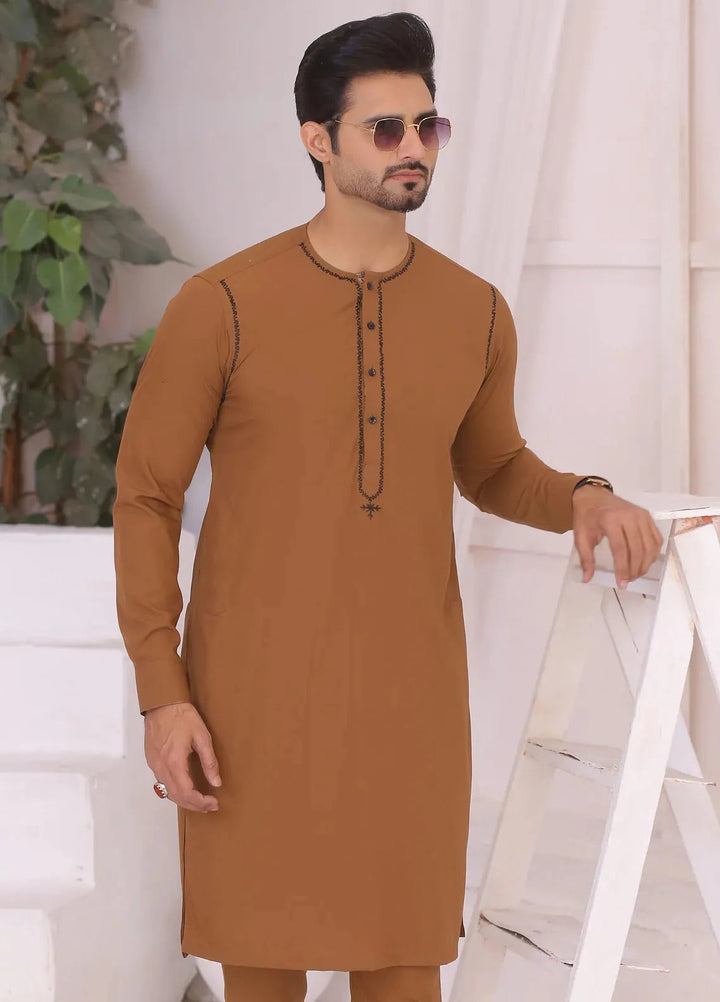 Edge Republic Fancy Men Kurta Pajama - ER 692 Tan