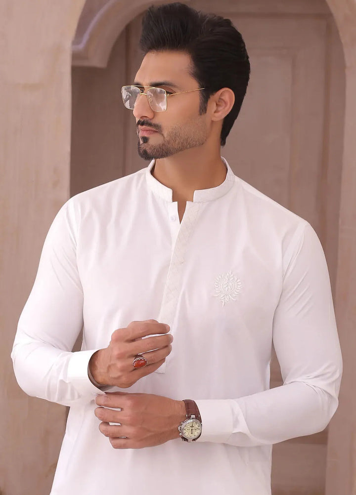 Edge Republic Fancy Men Kurta Pajama - ER 701 White