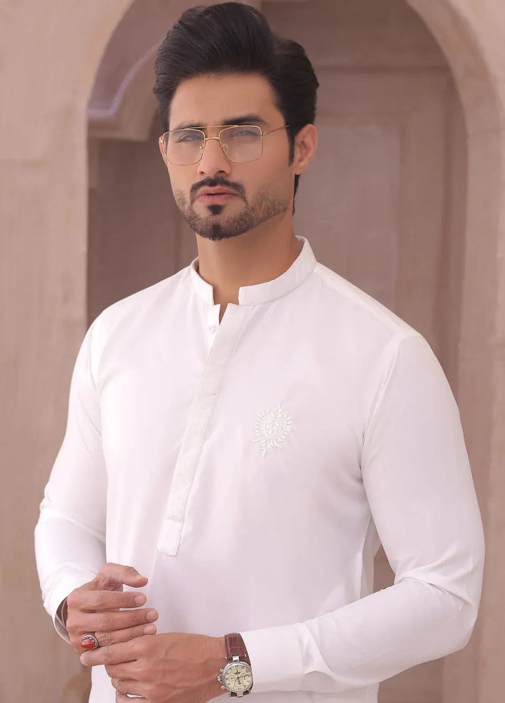 Edge Republic Fancy Men Kurta Pajama - ER 701 White