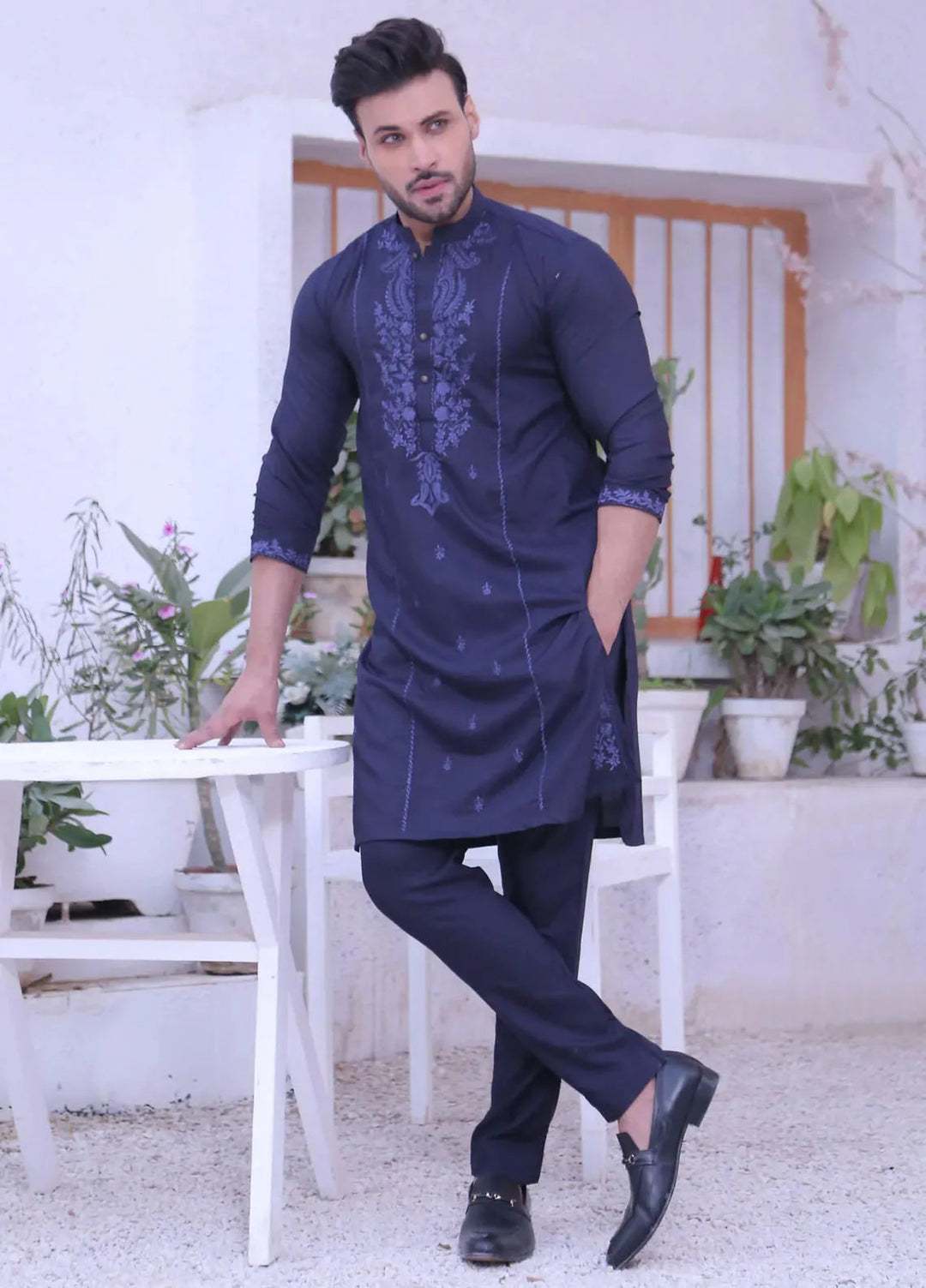 Edge Republic Fancy Men Kurta Pajama - ER MR 48 Blue