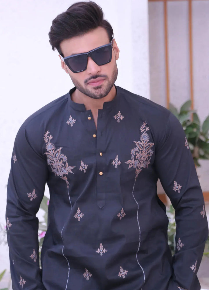 Edge Republic Pret Chikankari Cotton Silk Kurta Pajama ER MR 49