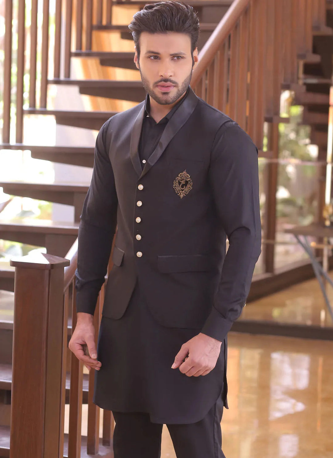 Edge Republic Pret Kurta Pajama And Waist Coat ER 681