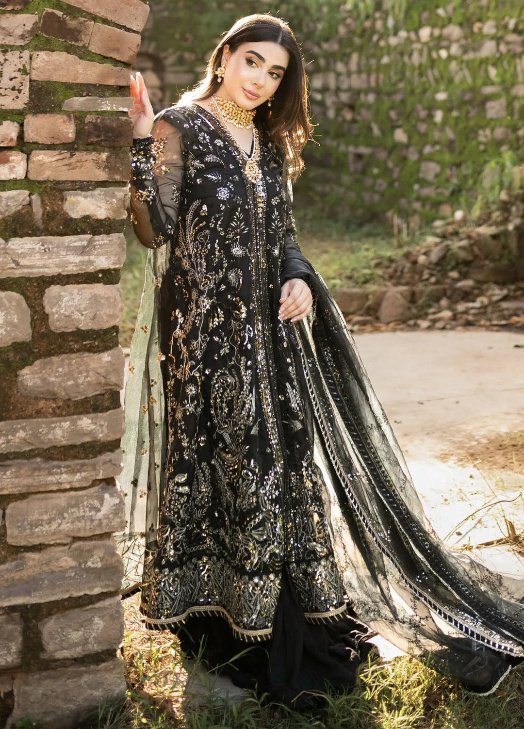 Savoir by Sahane Embroidered Organza Suits Unstitched 3 Piece CT-140007 Solene - Luxury Collection